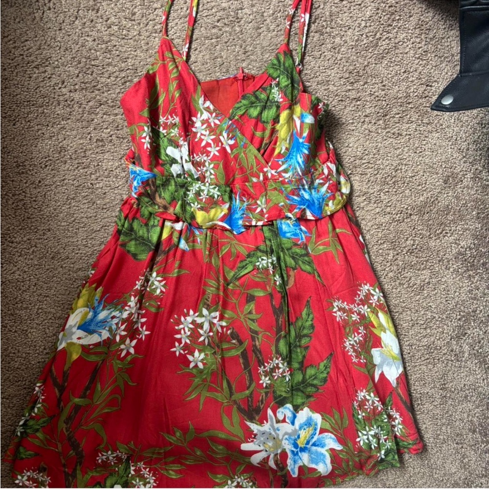 Floral Red Sundress